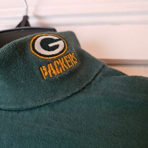 Vintage Green Bay‎ Packers NFL On Fox Long Sleeve Turtle Neck Shirt Sz Large 90s